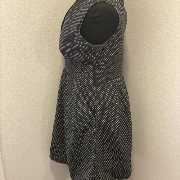 Corey P Black White Polka Dot Dress A Line Retro Mod V Neck 6 $60 - Picture 3 of 6